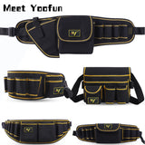 Multi-function Waist Pack Repair Tool Storage Bag Oxford Cloth Hardware Tool Pocket Wrench Pliers Storage Bag.