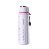 FEIJIAN Double Wall Insulated Water Bottle, Outdoor Travel Sports Bottles, Stainless Steel, 600ml, Thermos For Tea, Thermal Cup