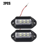 2pcs 12V LED Car Number License Plate Light Bulb For Trailers Trucks Van SUV VAN Caravan Trailer Exterior Lamps Waterproof