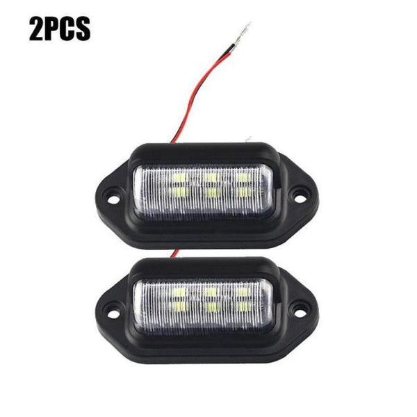 2pcs 12V LED Car Number License Plate Light Bulb For Trailers Trucks Van SUV VAN Caravan Trailer Exterior Lamps Waterproof