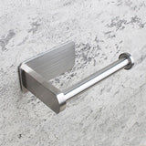 Self Adhesive Toilet Paper Holder For Bathroom Stick On Wall Stainless Steel Kitchen Bathroom Paper Towel Household Accessories