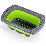 Collapsible Strainer With Retractable Handles.