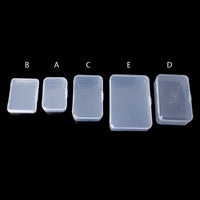Rectangle Plastic Storage Case Collection Box Jewelry Container Business Card Box Hardware Tool Accessories Organizer Holder