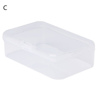 Rectangle Plastic Storage Case Collection Box Jewelry Container Business Card Box Hardware Tool Accessories Organizer Holder