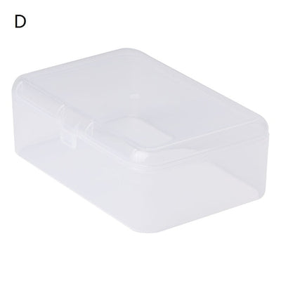 Rectangle Plastic Storage Case Collection Box Jewelry Container Business Card Box Hardware Tool Accessories Organizer Holder