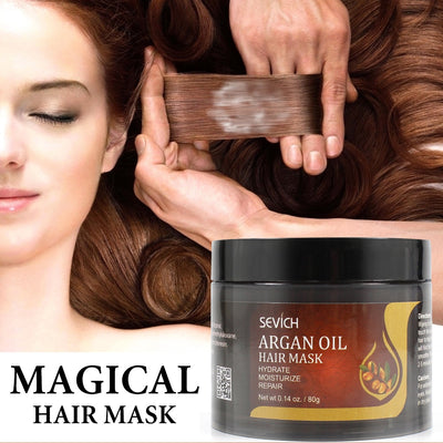 Sevich Argan Oil Moisturize Hair Treatment Mask Repair Damage Hair Root 80g Keratin Hair & Scalp Treatment Deep Hair Care Mask