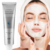 100ml Korea Collagen Sleep Mask Night Hydrating Sleep Mask Wash Free Repair Oil-Control Acne Treatment Shrink Pore Purify Skin.