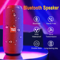 Portable Bluetooth Speaker Wireless Bass Column Waterproof Outdoor USB Speakers Support AUX TF FM Radio Subwoofer Loudspeaker