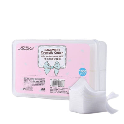 1000Pcs/Set Disposable Makeup Cotton Wipes Soft Makeup Remover Pads Facial Cleansing Paper Wipe Make Up Tool Cosmetic Cotton Pad.